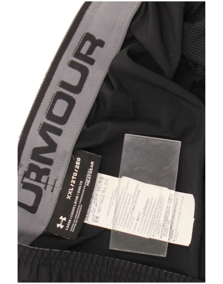 Pantaloni scurți sport Under Armour pentru bărbați Heat Gear 2XL, poliester negru
