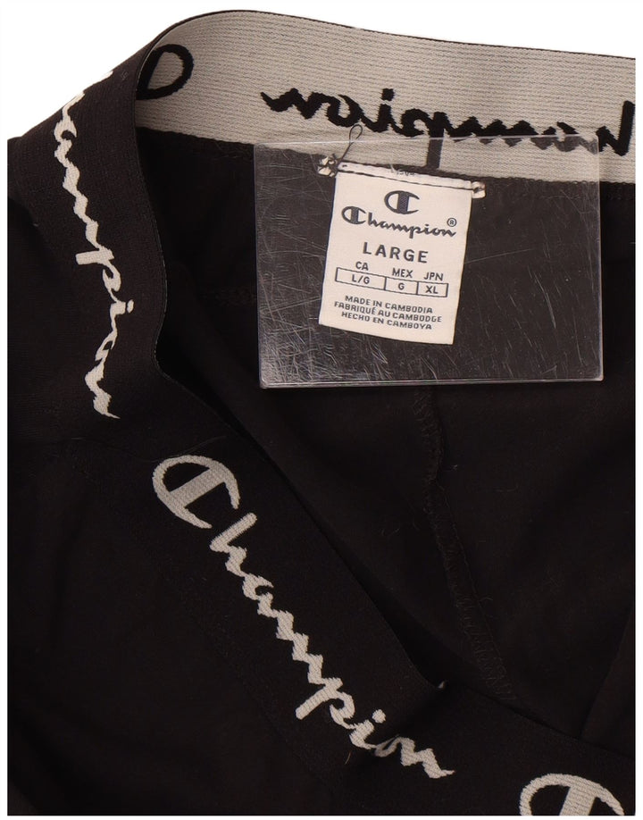 Pantaloni de trening Capri Graphic pentru femei Champion UK 16 Large Black