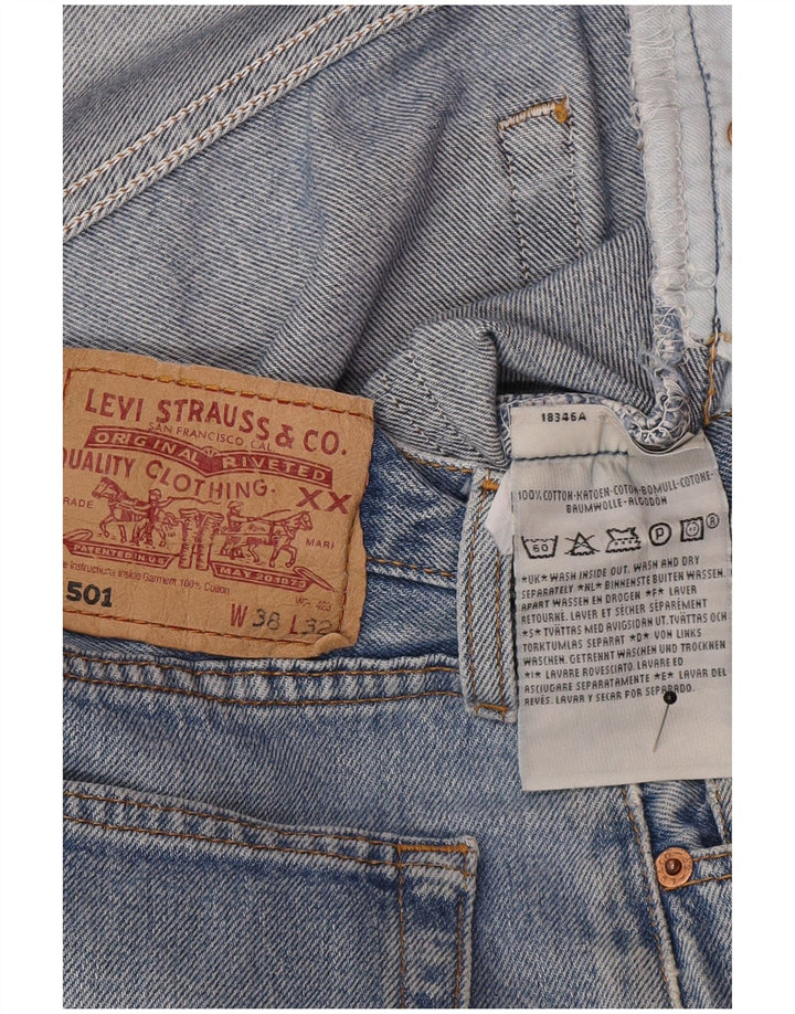 Blugi drepti pentru bărbați Levi's W38 L32 Bumbac albastru