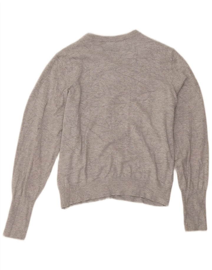 Pulover cardigan crop pentru femei Marks & Spencer UK 14 Medium Gri Pete