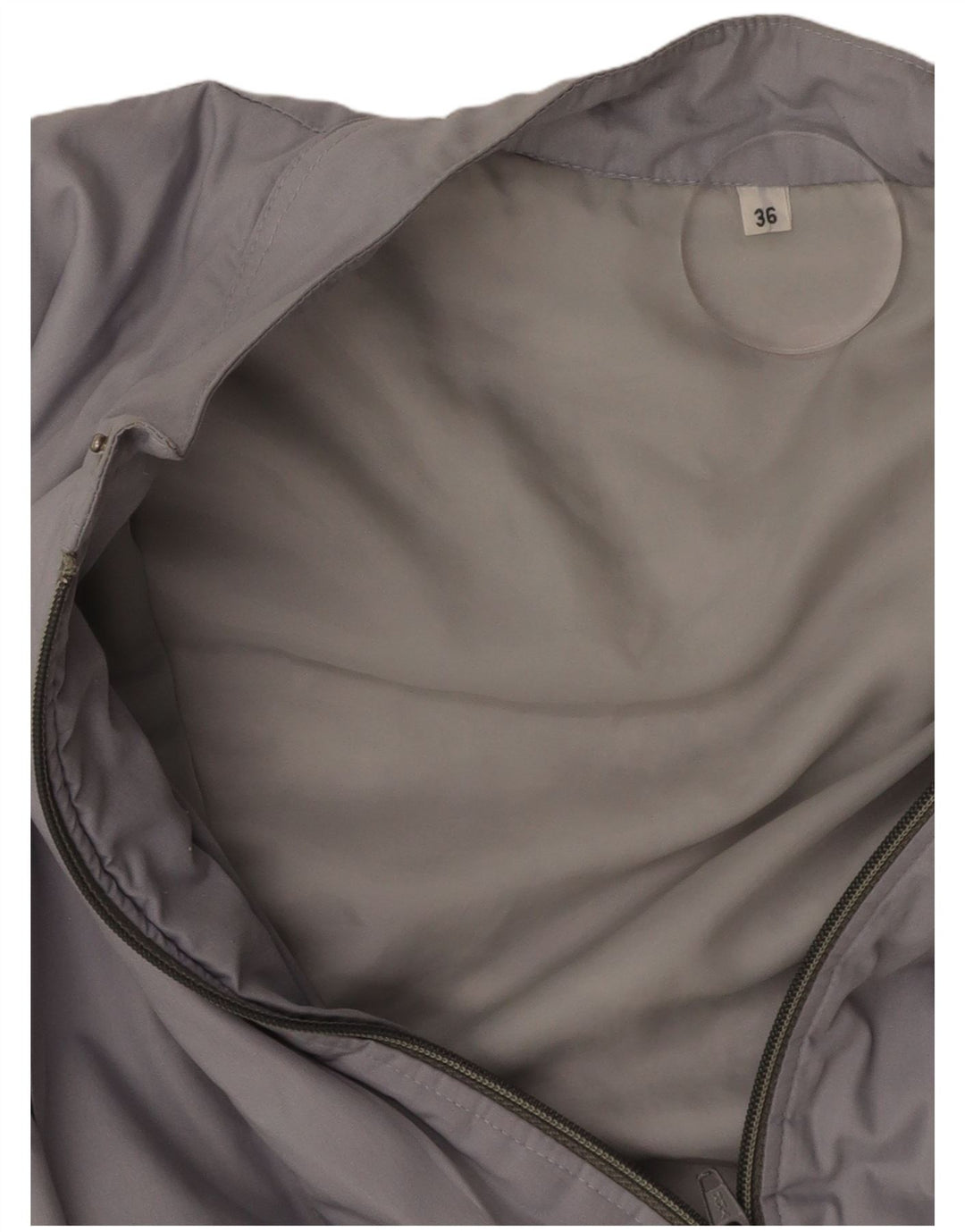 VINTAGE Mens Bomber Jacket IT 36 Small Grey