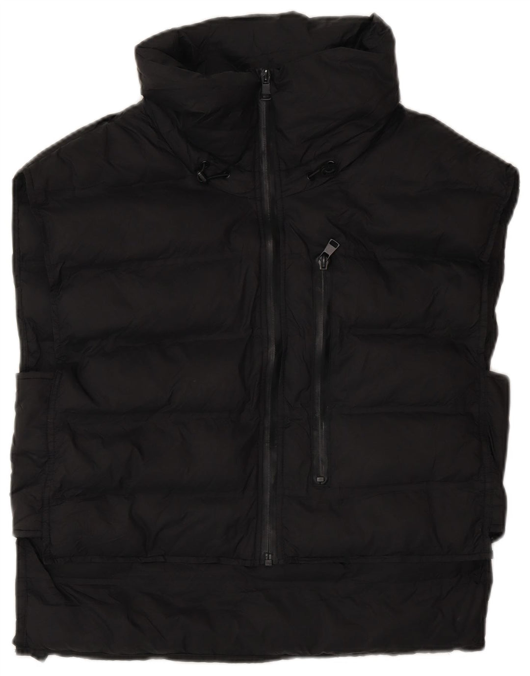 Gilet căptușit supradimensionat pentru femei Zara UK 10 Small Black