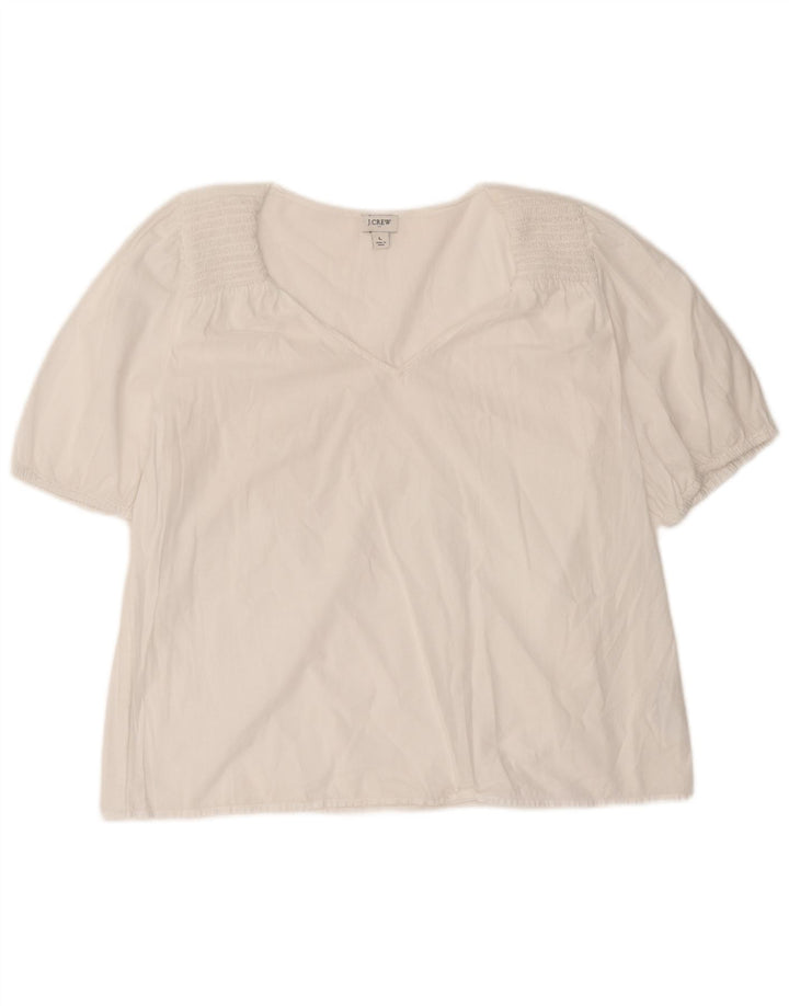 Bluză pentru femei J. Crew, UK 16, mare, alb, bumbac