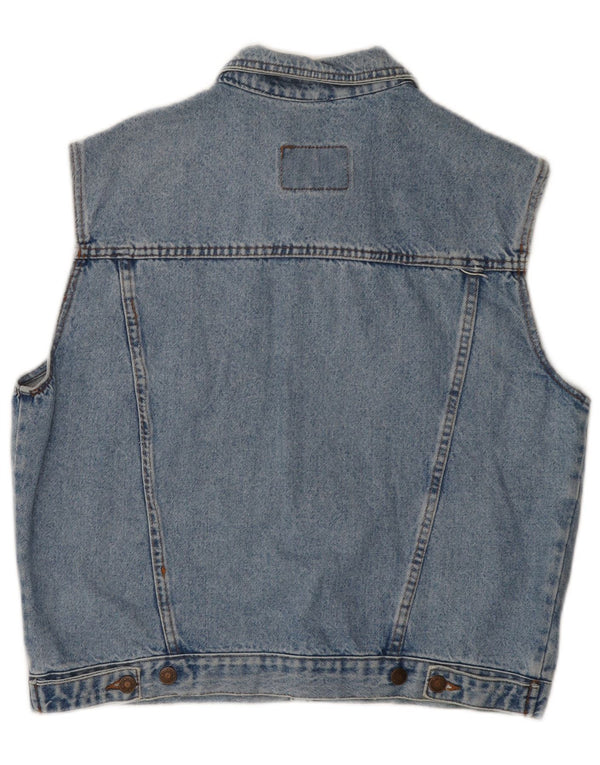 Gilet de denim pentru bărbați Casucci UK 40, mare, albastru, bumbac