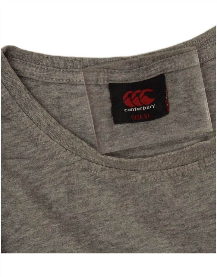 Tricou grafic pentru bărbați Canterbury Top XL gri