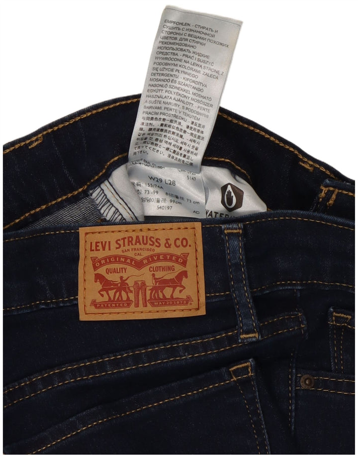 Blugi skinny 711 pentru femei LEVI'S W29 L28 bumbac bleumarin