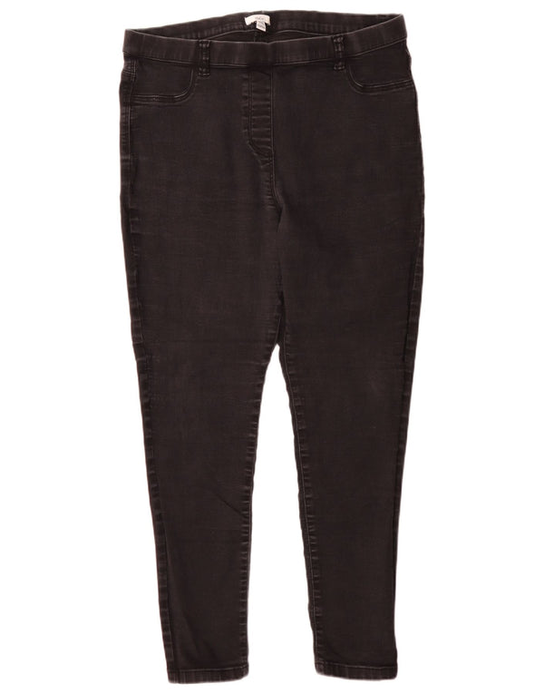 Blugi jegging pentru femei M&Co UK 18 XL W36 L29 bumbac negru