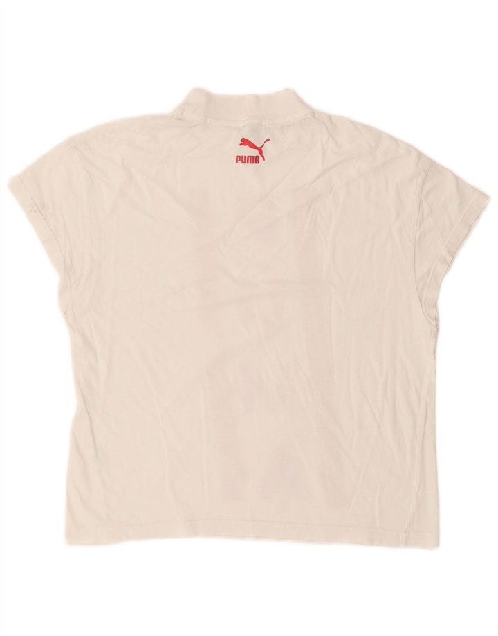 Tricou grafic Puma pentru femei Top UK 10 Small White