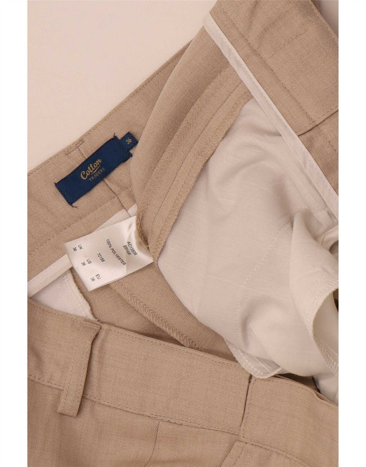 Cotton Traders Pantaloni drepți pentru bărbați L36 L28 poliester bej