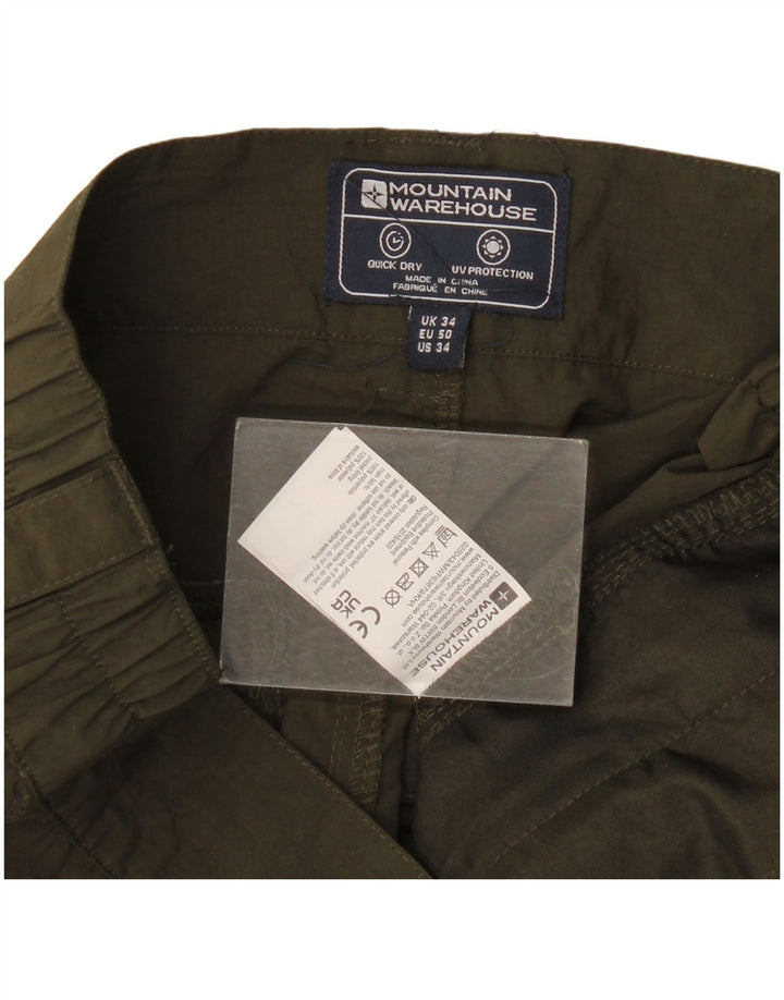 Pantaloni scurti cargo pentru femei Mountain Warehouse W34 Large Kaki Poliamidă