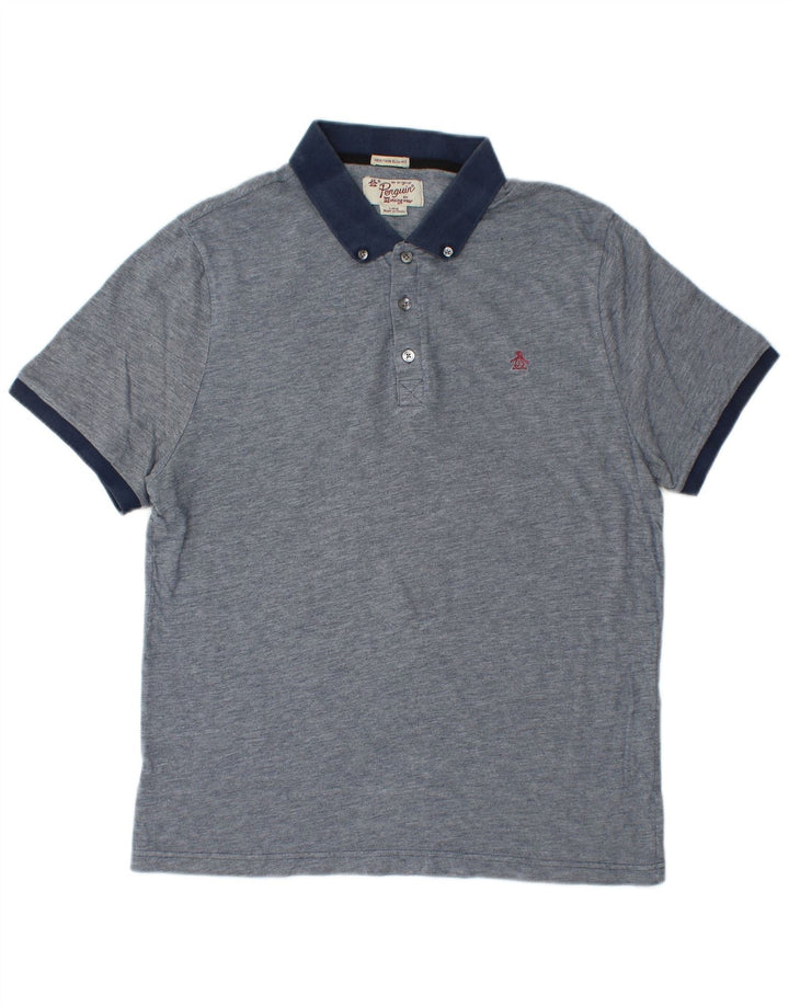 PENGUIN Tricou polo pentru bărbați Heritage Slim Fit, mare bleumarin