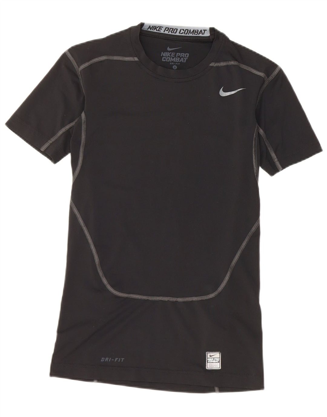 Tricou de compresie Nike pentru bărbați Top mic poliester negru