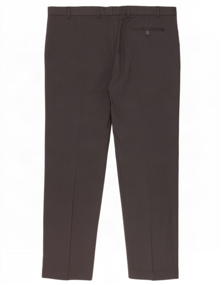 Pantaloni de costum pentru femei Marks & Spencer, cu ajustare normală, L42 L33 Lână gri