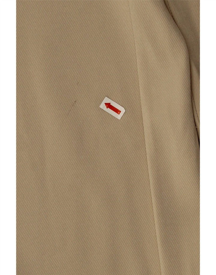 Pantaloni tăiați pentru femei Zara cu picioare largi L32 L25 Bej Poliester