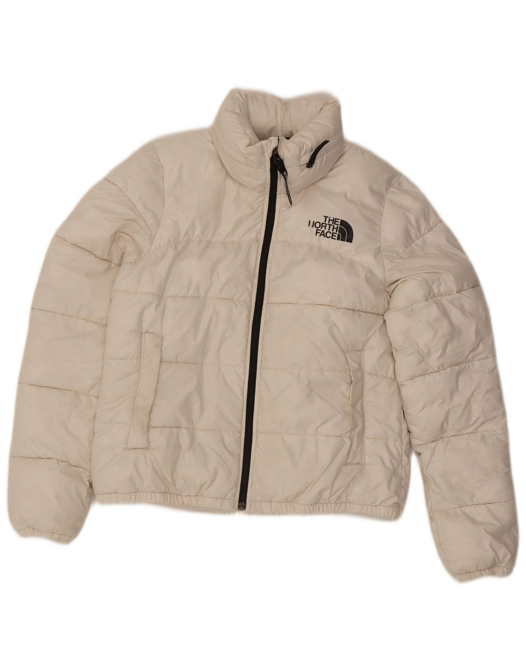 Jachetă căptușită cu glugă The North Face pentru femei UK 10 Small White Poliester