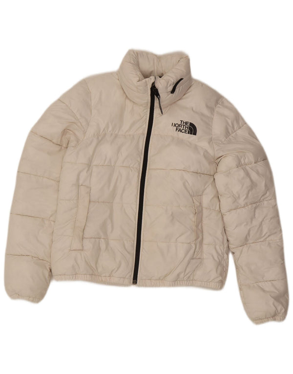 Jachetă căptușită cu glugă The North Face pentru femei UK 10 Small White Poliester
