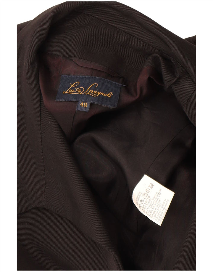 Sacou Luisa Spagnoli pentru femei, cu 4 nasturi, IT 48 XL, bumbac negru