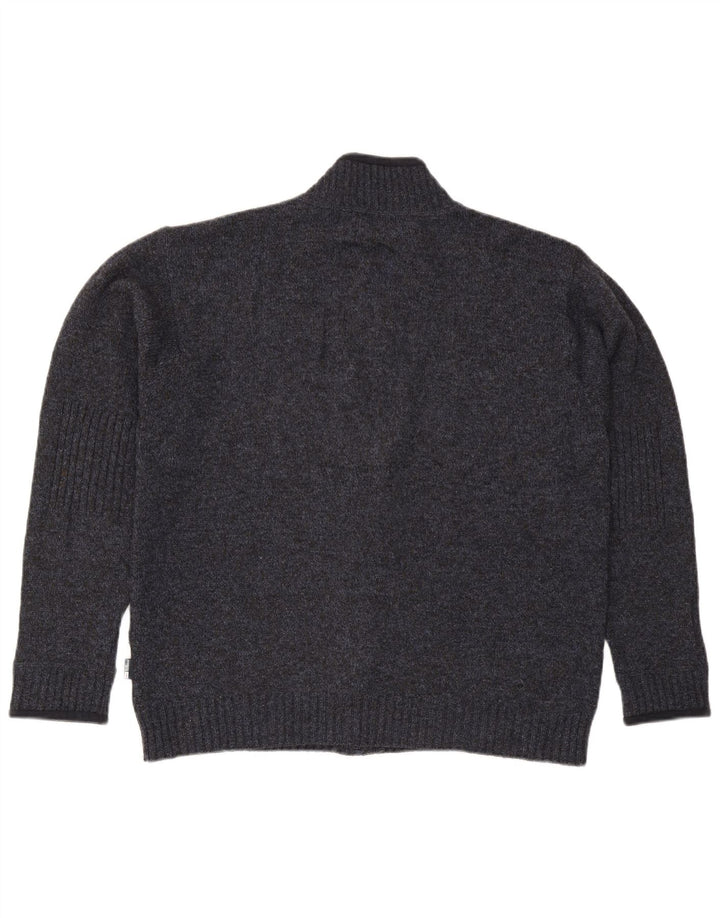 Pulover Cardigan Blue Harbour pentru bărbați Marks & Spencer, mare, albastru marin cu pete