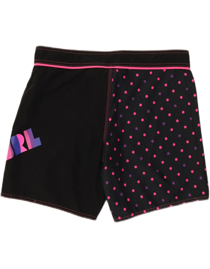 RIP CURL Mens Graphic Swimming Shorts Large Black Polka Dot Polyester Vintage Rip Curl and Second-Hand Rip Curl from Messina Hembry 