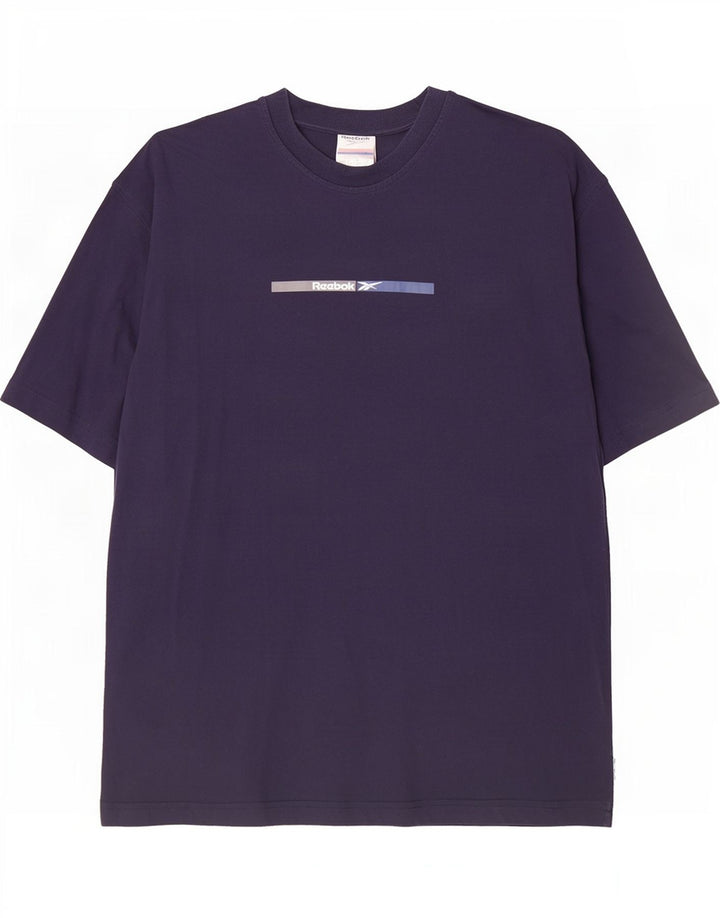 Tricou grafic pentru bărbați Reebok Top mare din bumbac bleumarin