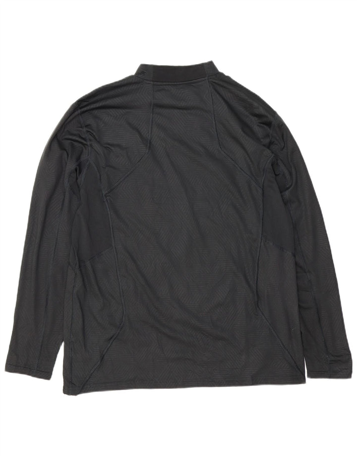 Russell Athletic pentru bărbați Dri-Power Graphic Top cu mânecă lungă XL Negru Geometric