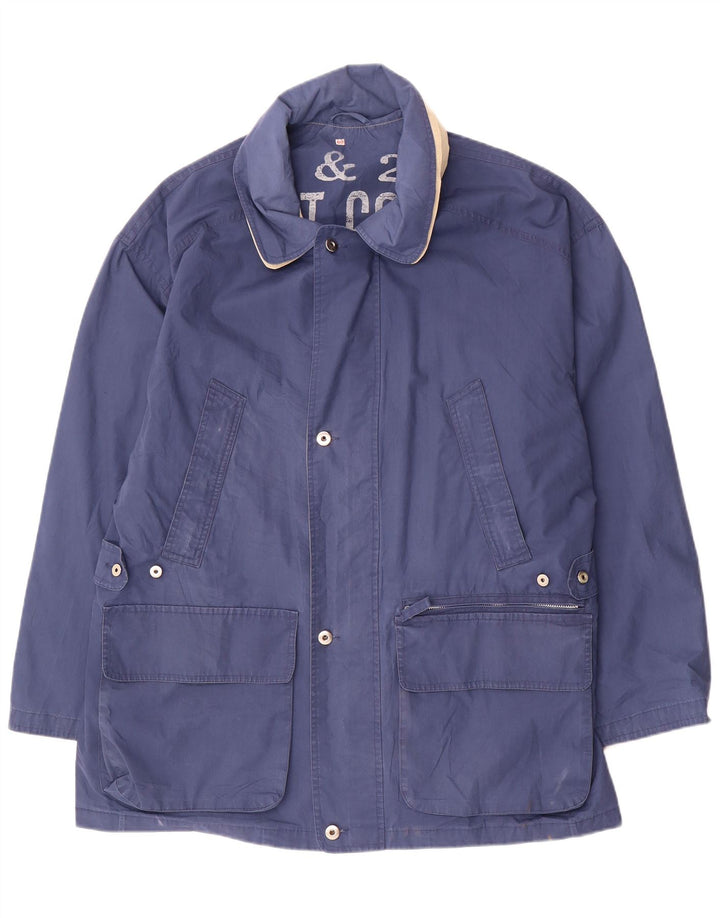 Jachetă vintage pentru bărbați, UK 42 XL, bleumarin, poliester