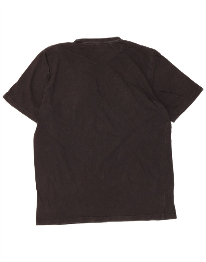 Tricou grafic Fred Perry pentru bărbați Top mediu din bumbac negru