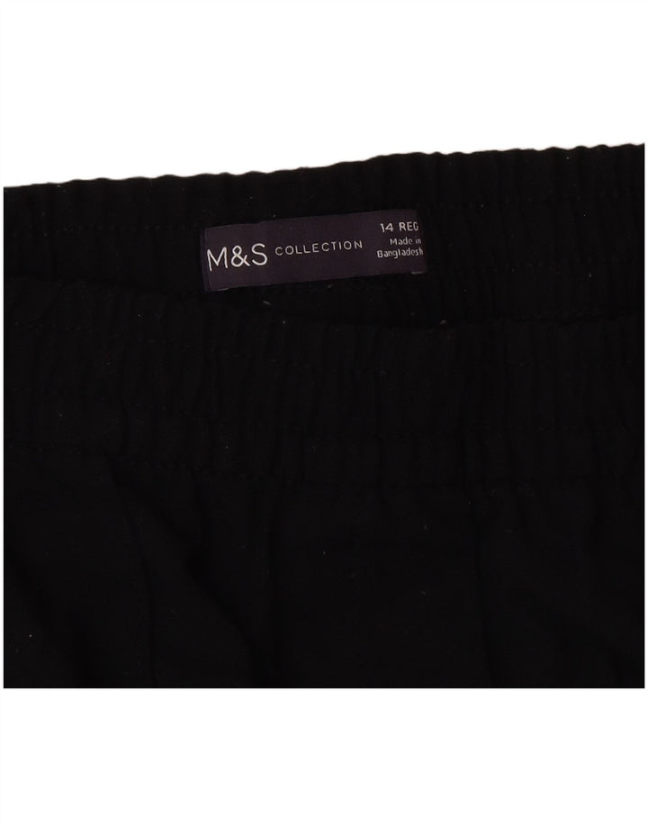 Pantaloni de trening pentru femei Marks & Spencer UK 14 Poliester mediu negru