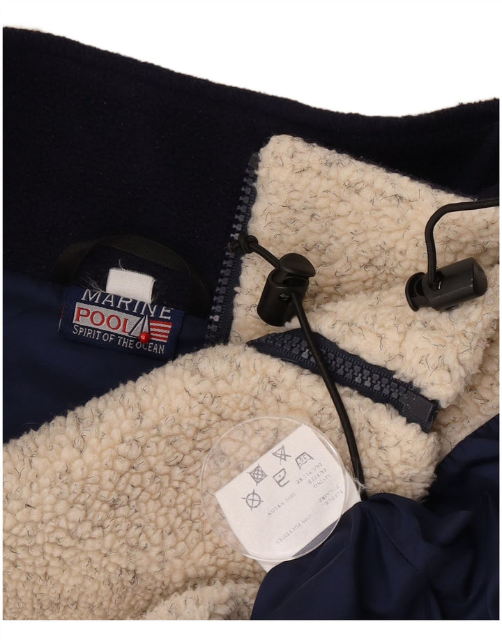 Jachetă vintage pentru bărbați din lână UK 42 XL, poliester cu pături bej