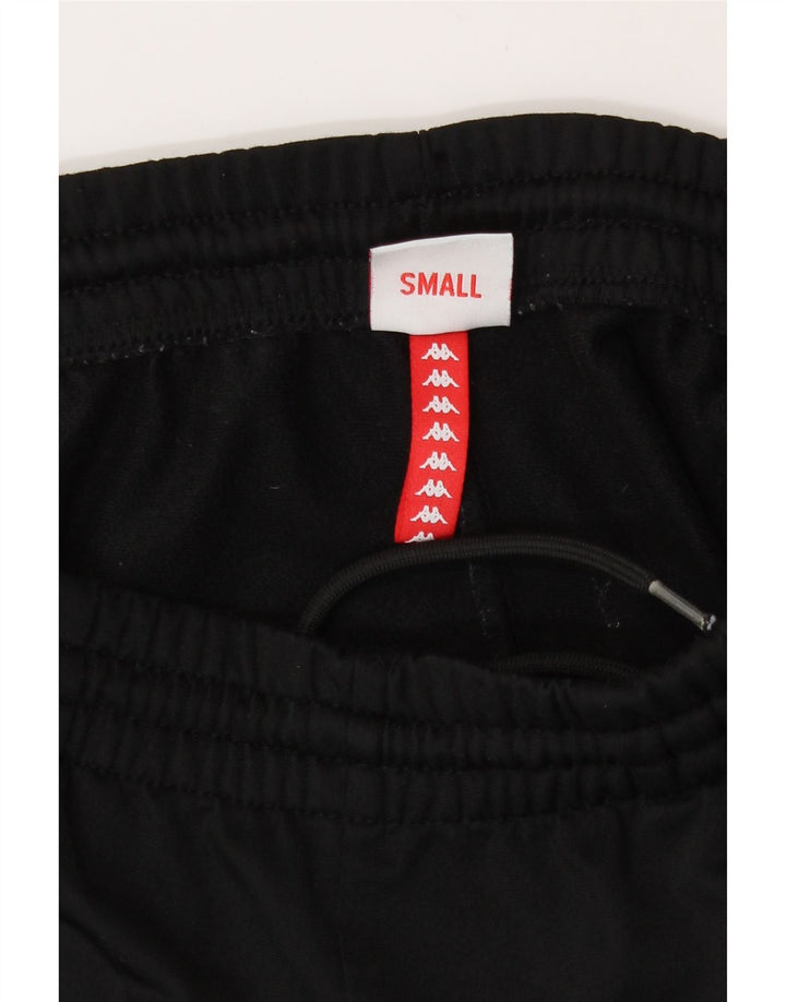 Pantaloni de trening grafic Kappa pentru femei UK 10 Poliester negru mic
