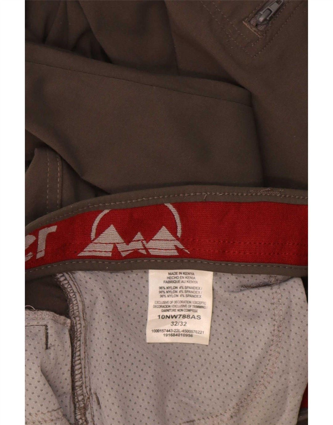 Pantaloni cargo drepti pentru bărbați Wrangler W32 L32 Kaki Nylon