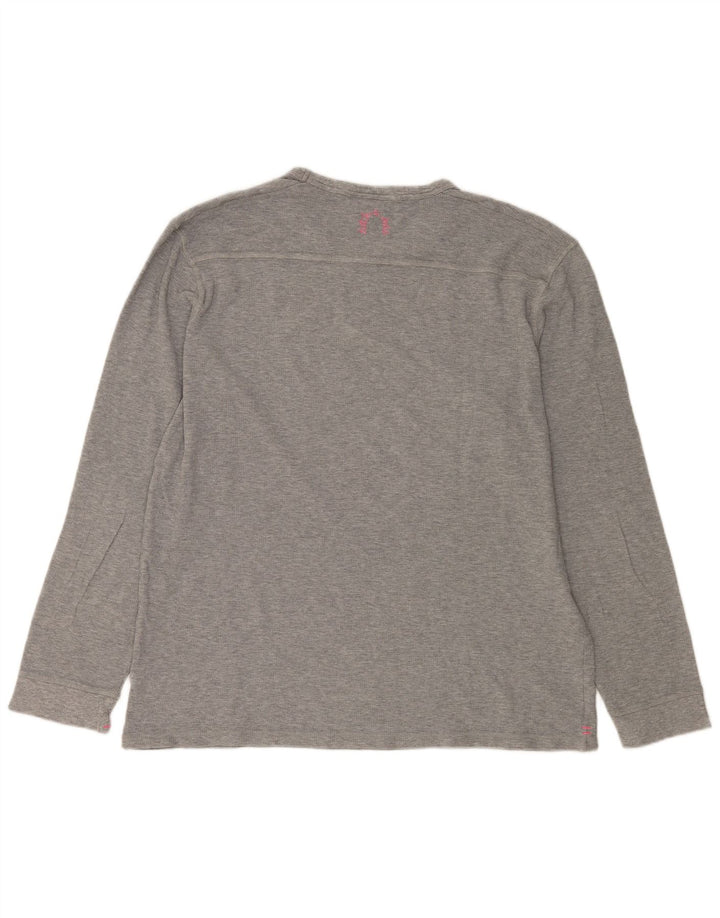 SCOTCH & SODA Top pentru bărbați cu mânecă lungă 2XL bumbac gri