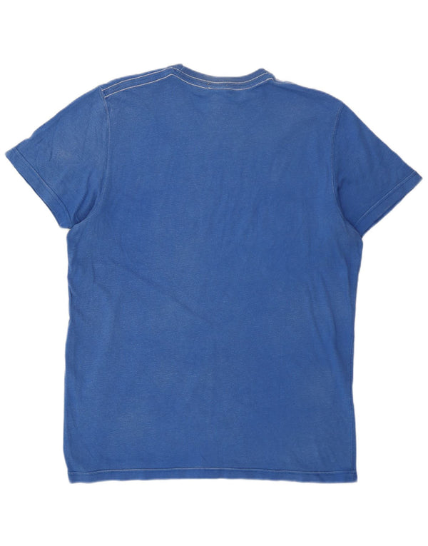 Tricou Abercrombie & Fitch Muscle Graphic pentru bărbați Top XL Bumbac albastru