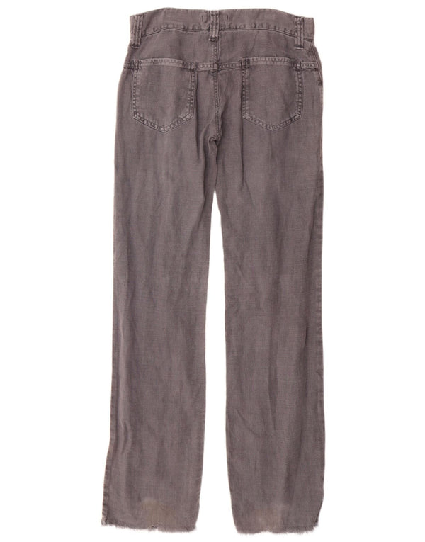 Dolce & Gabbana Pantaloni drepti pentru femei IT 44 Medium W30 L34 Gri