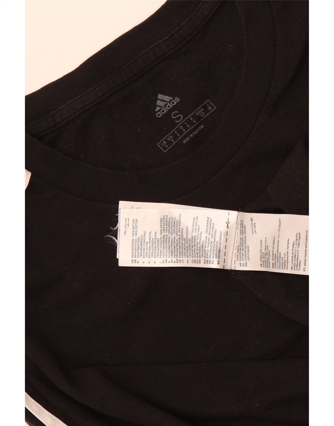 Tricou pentru bărbați Adidas Top mic, negru, bumbac
