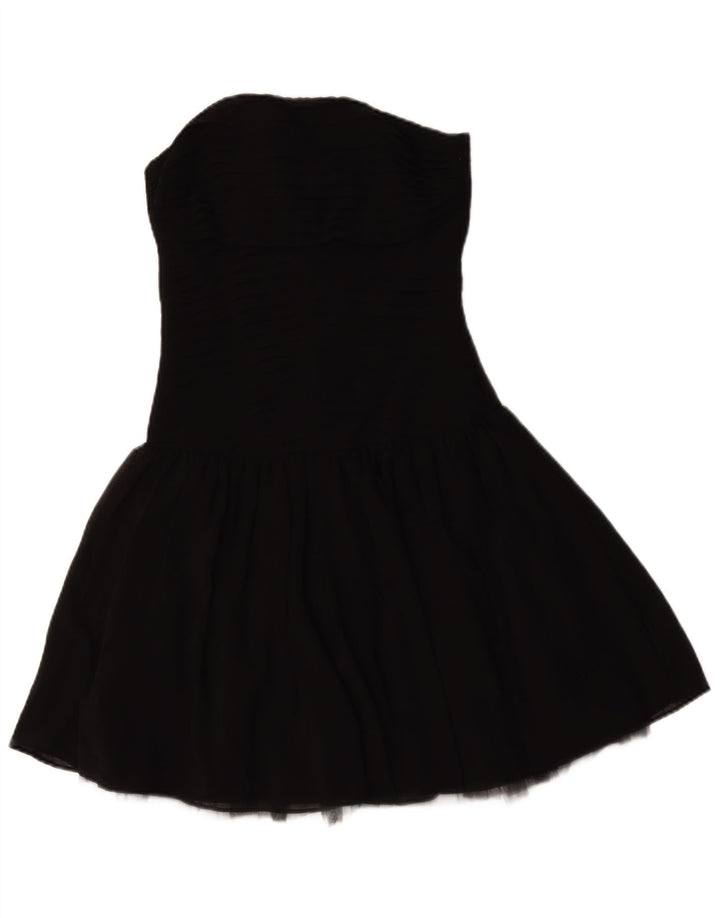Rochie fără bretele pentru femei Zara UK 8 Poliester negru mic