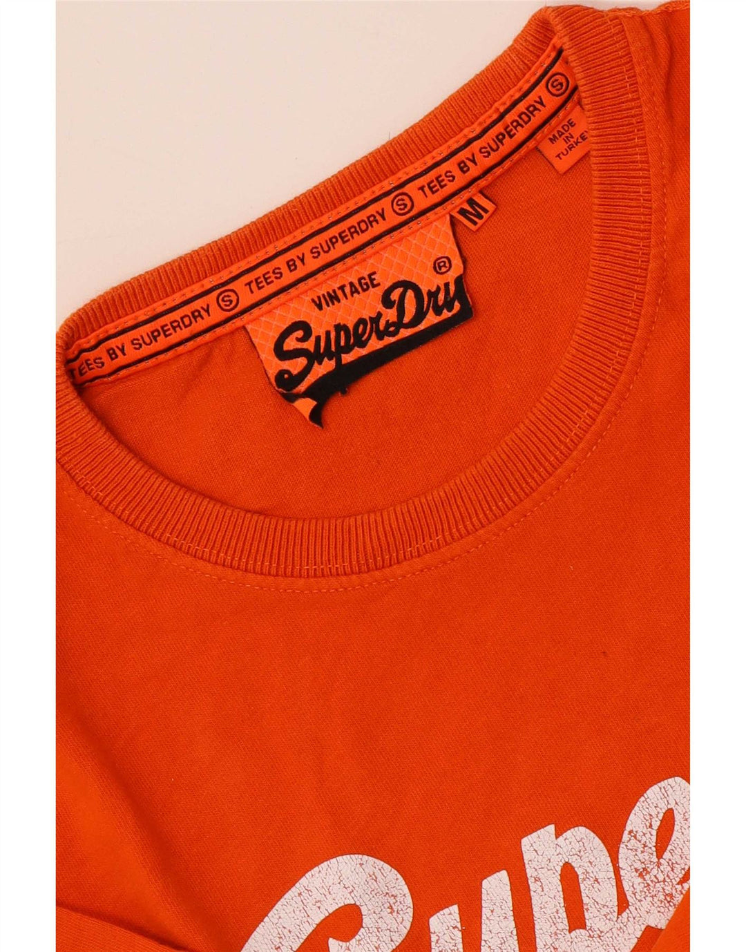 Tricou grafic pentru bărbați Superdry Top portocaliu mediu