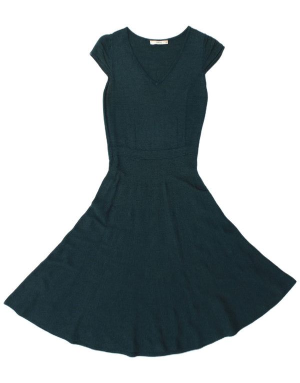 Oasis Womens Oversized A-Line Dress UK 6 XS Green