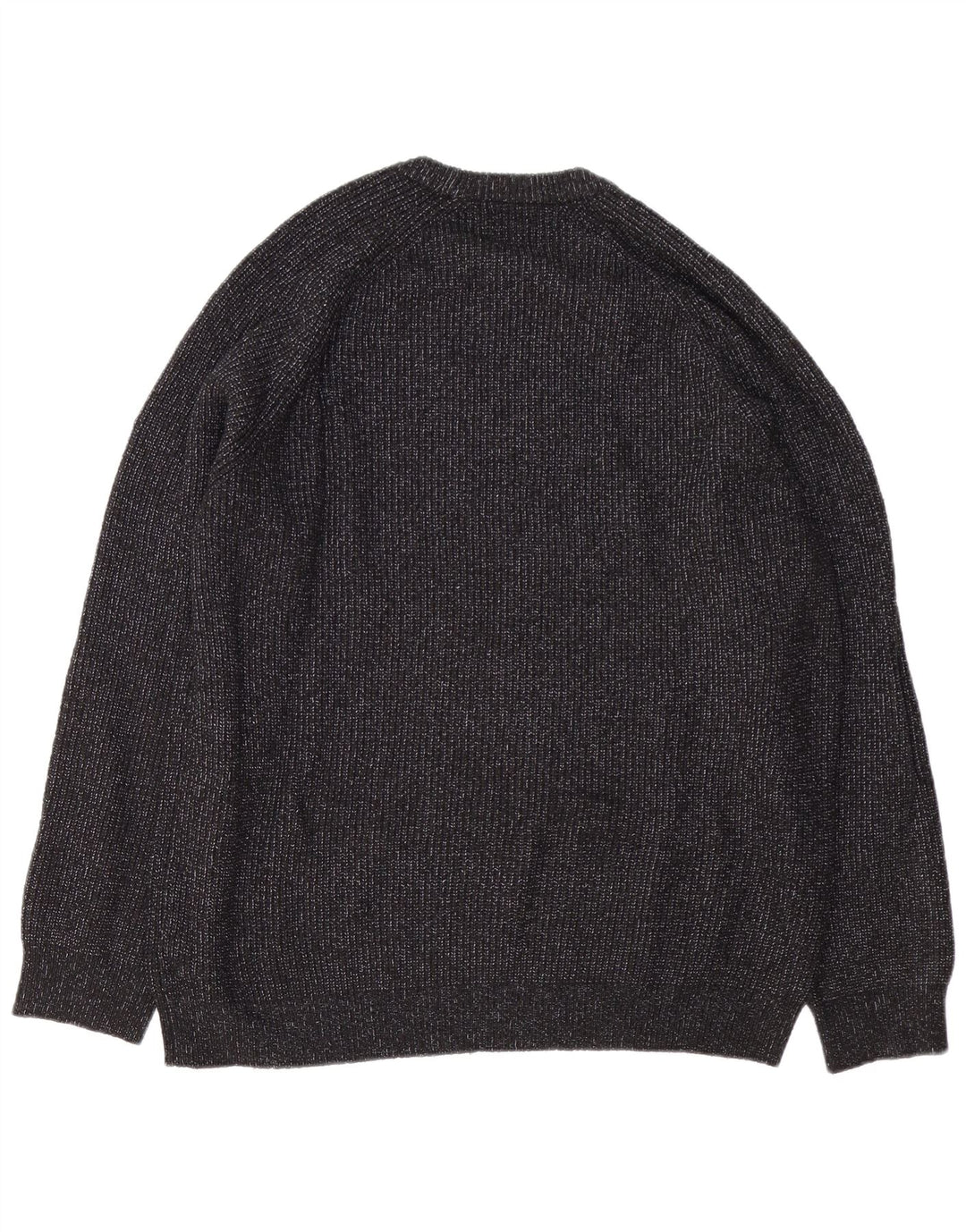 Pulover pentru bărbați Marks & Spencer, cu gâtul turn, 2XL, poliamidă neagră cu pete