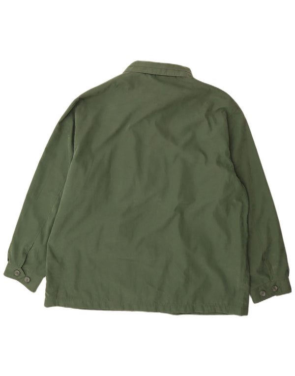 Jachetă vintage pentru bărbați, UK 50 5XL, verde, poliester