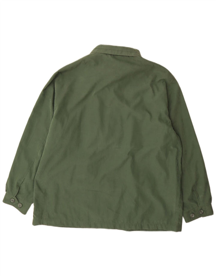 Jachetă vintage pentru bărbați, UK 50 5XL, verde, poliester
