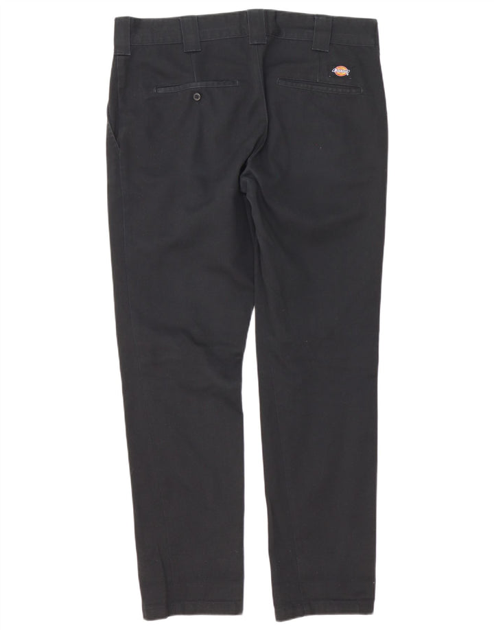 Pantaloni chino slim pentru bărbați Dickies L33 L32 Poliester negru