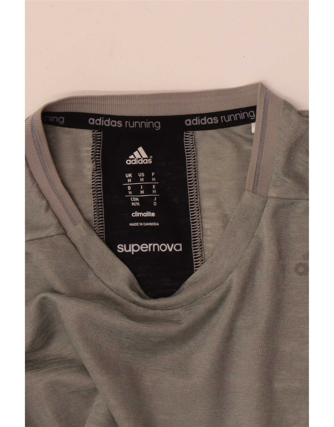 Adidas Supernova Top cu mânecă lungă pentru bărbați, gri mediu pete
