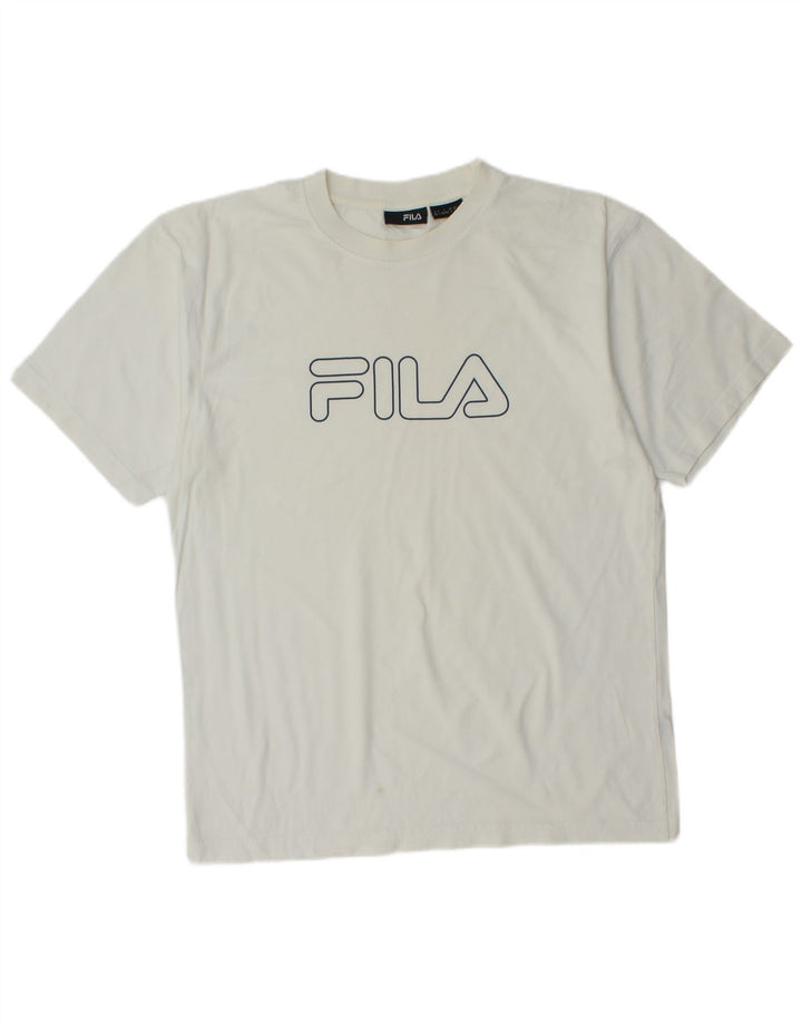 Tricou grafic pentru bărbați FILA Top Mic Alb