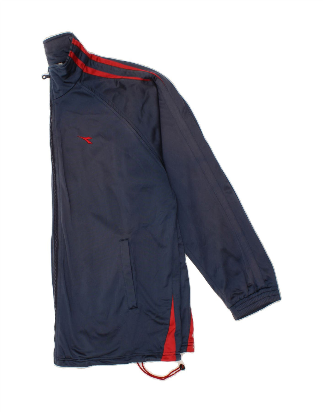 DIADORA Mens Tracksuit Top Jacket UK 46 2XL Navy Blue Polyester Vintage Diadora and Second-Hand Diadora from Messina Hembry 