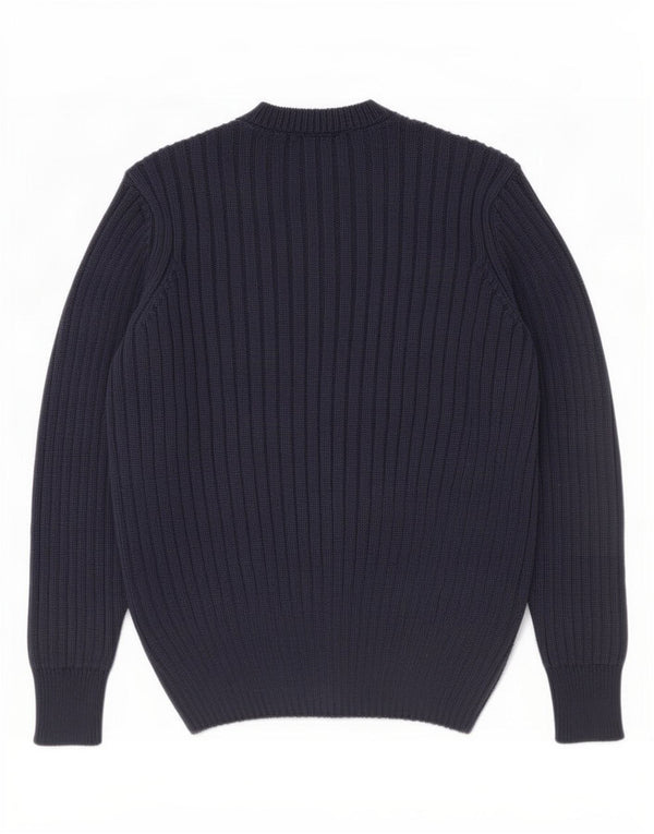 Pulover pentru femei Marks & Spencer cu decolteu triplu UK 12 Medium Bleumarin