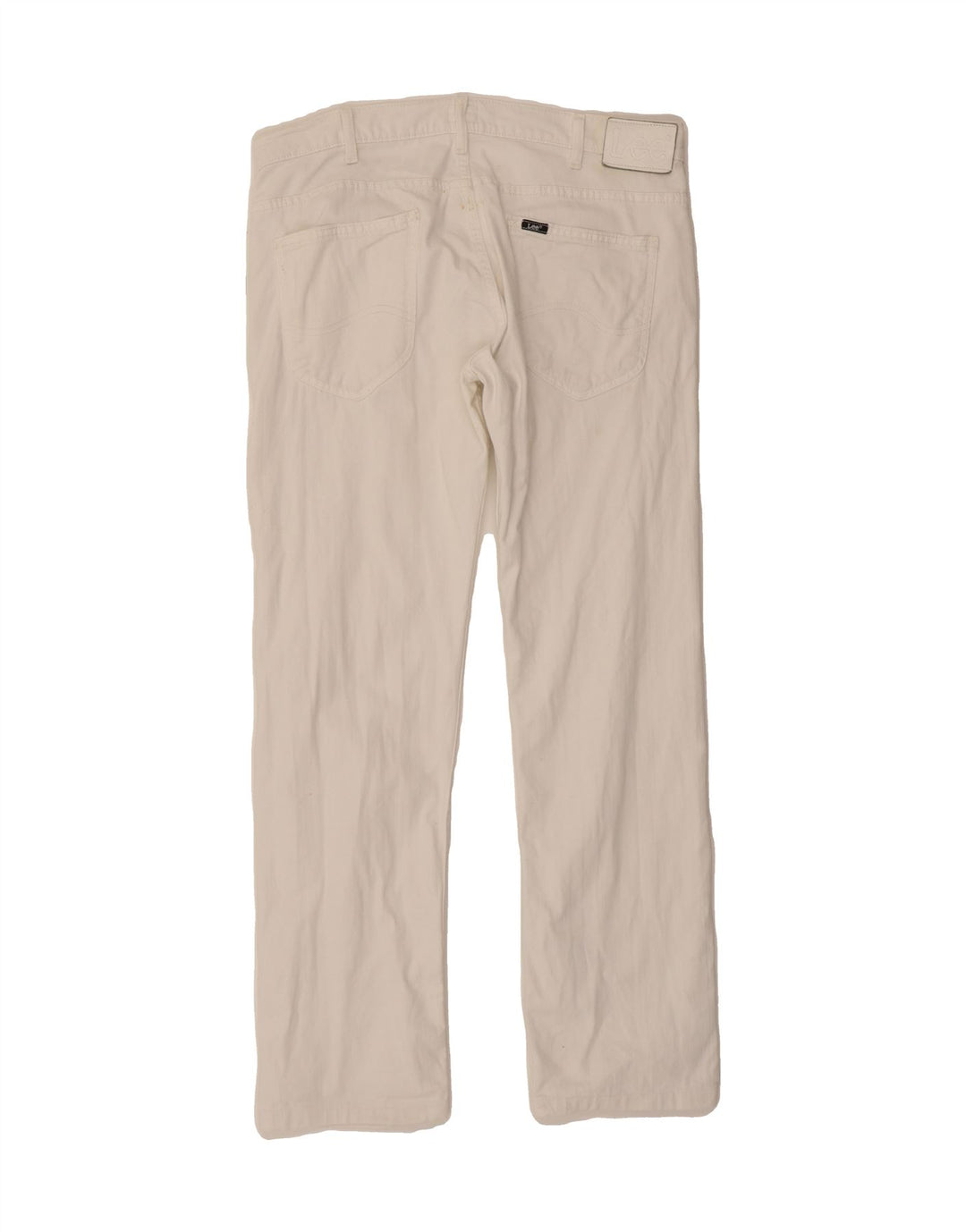 LEE Mens Powell Straight Jeans W34 L31 White Cotton Vintage Lee and Second-Hand Lee from Messina Hembry 