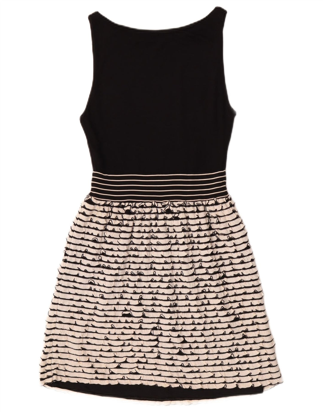 Rochie de bază fără mâneci pentru femei Zara UK 8 Mic cu dungi negre