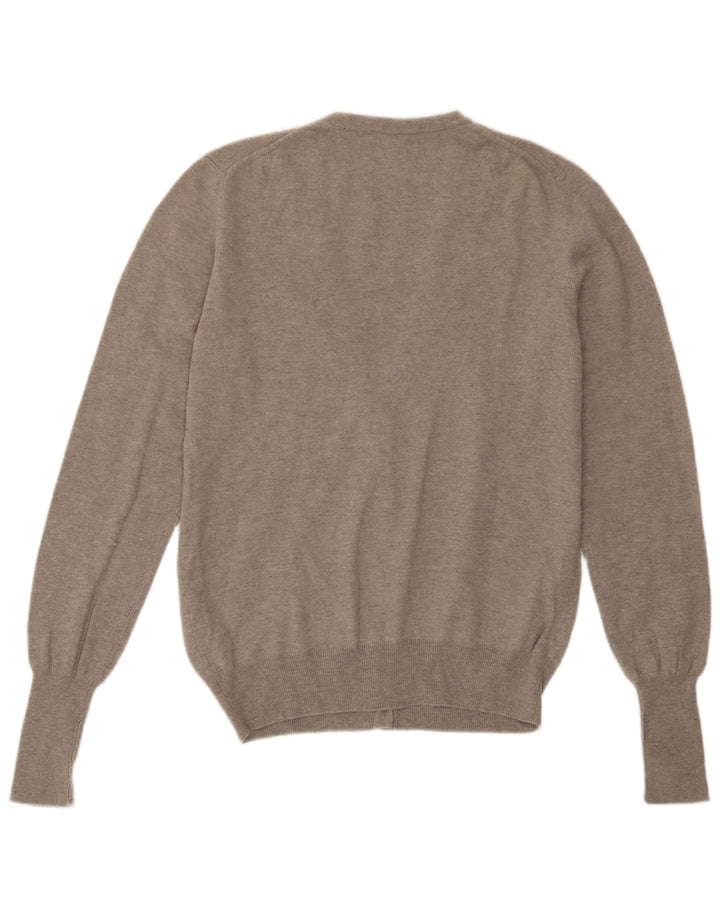 Pulover cardigan pentru femei Fred Perry UK 20 2XL Lână gri