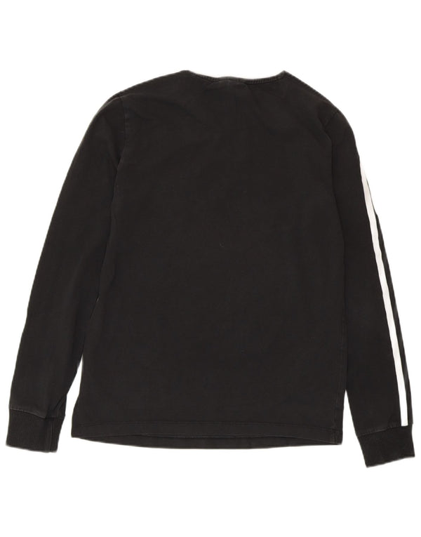 ADIDAS Womens Top Long Sleeve UK 6 XS Black Cotton